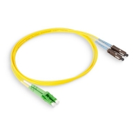 LC/APC-MU/PC Duplex A-B G657B3 Single Mode Riser (OFNR) 1.2mm Yellow Loose Buffered Patchcord