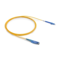 LC/UPC-E2000/UPC Simplex G657B2 Single Mode Hytrel 2.0mm Yellow Semi Tight Buffered Patchcord